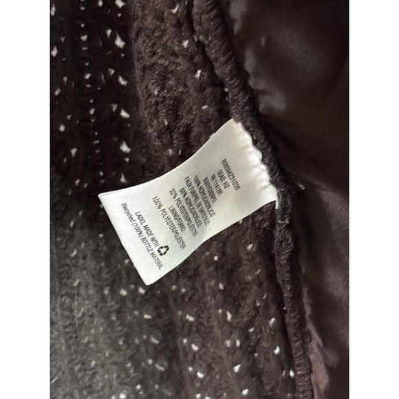 89th & Madison XL Faux Fur Brown Sleeveless Vest Open Front Lightweight Knit - Picture 4 of 5